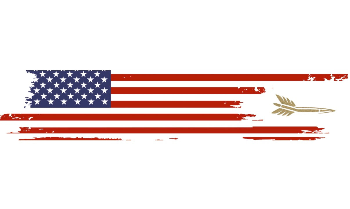 Feathered Bullet Patriotic Arrow Wraps