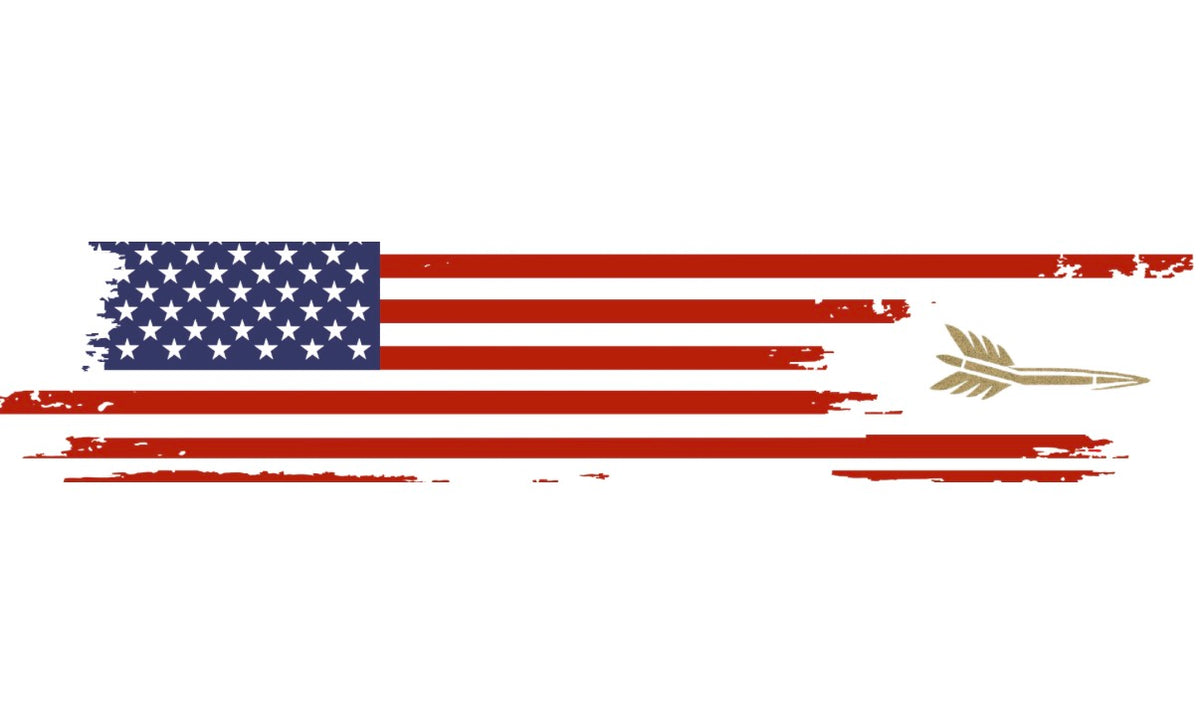 Feathered Bullet Patriotic Arrow Wraps