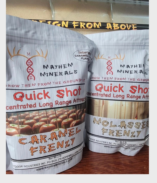 Mayhem Minerals Quick Shot Concentrated Attractant - Carmel Frenzy