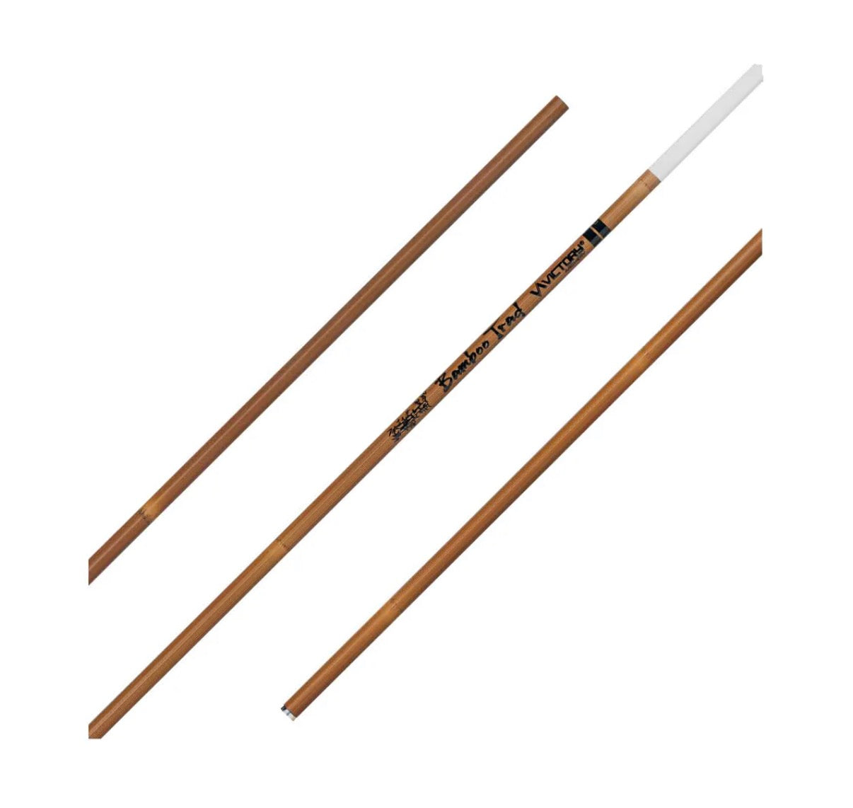 Victory Bamboo Trad Feather Fletched Arrows 6 PK