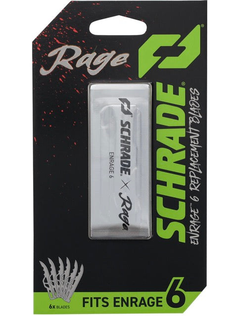 Rage Schrade x Rage Enrage 6 Replacement Blades 6 Pack