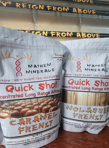 Mayhem Minerals Quick Shot Concentrated Attractant - Carmel Frenzy